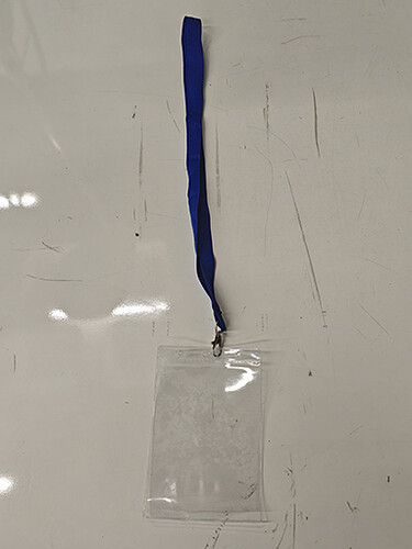 lanyard azul